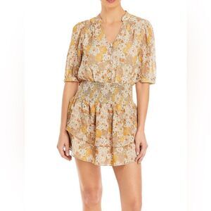 Aqua Women’s Floral Print Short Mini Dress NEW NWT